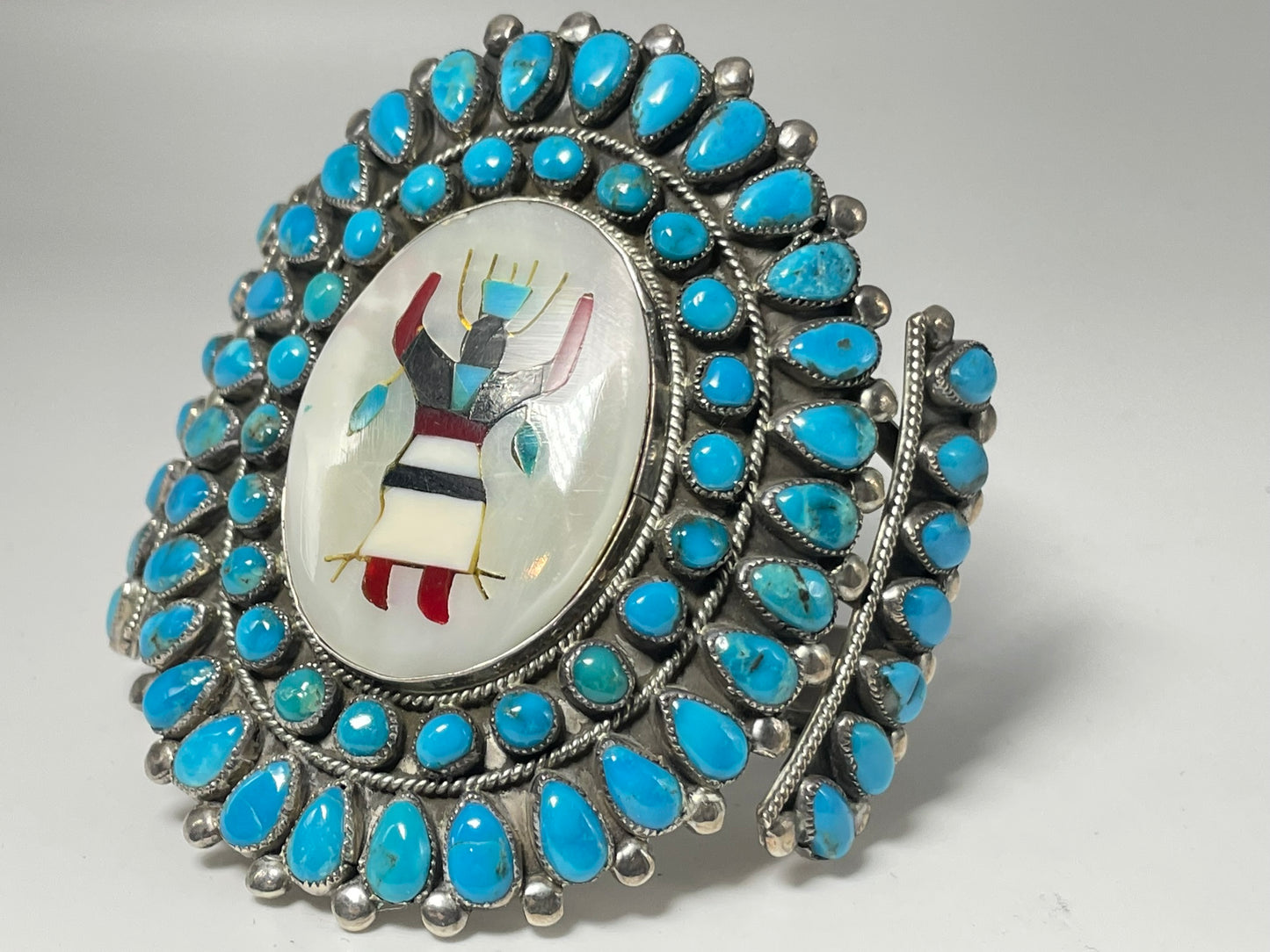 Wholesale Vintage Navajo Turquoise Sterling Silver Bracelet .925