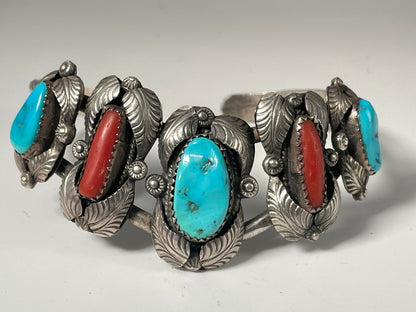 Wholesale Vintage Navajo Turquoise Sterling Silver Bracelet .925