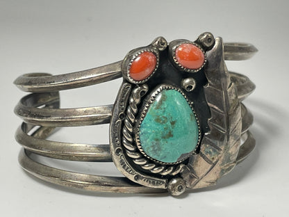 Wholesale Vintage Navajo Turquoise Sterling Silver Bracelet .925