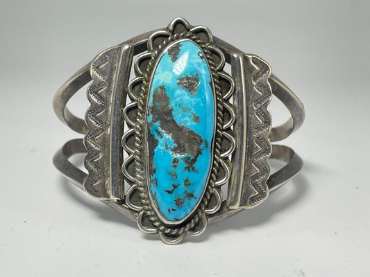 Wholesale Vintage Navajo Turquoise Sterling Silver Bracelet .925