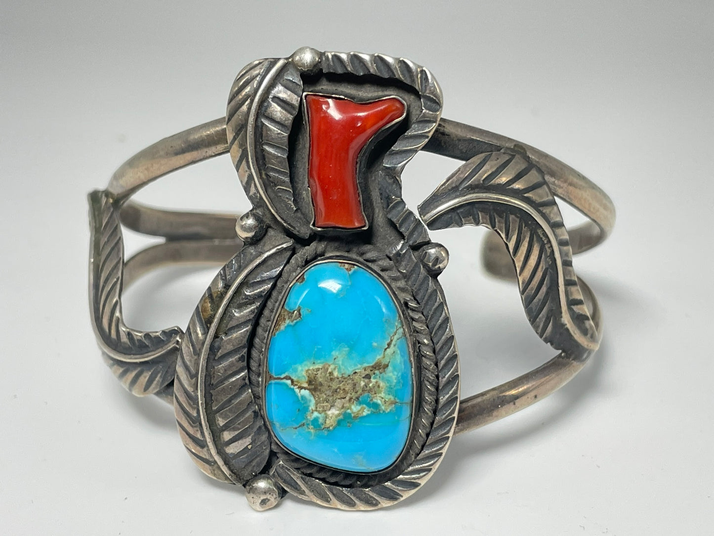 Wholesale Vintage Navajo Turquoise Sterling Silver Bracelet .925