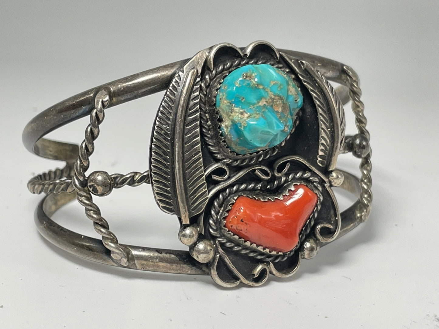 Wholesale Vintage Navajo Turquoise Sterling Silver Bracelet .925