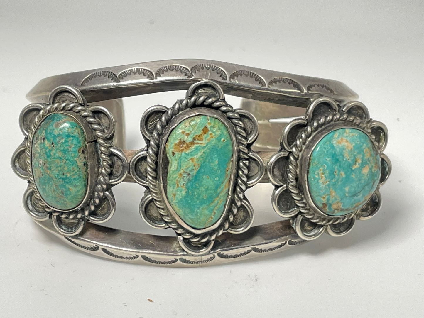 Wholesale Vintage Navajo Turquoise Sterling Silver Bracelet .925