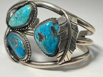 Wholesale Vintage Navajo Turquoise Sterling Silver Bracelet .925