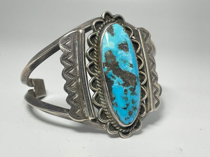 Wholesale Vintage Navajo Turquoise Sterling Silver Bracelet .925