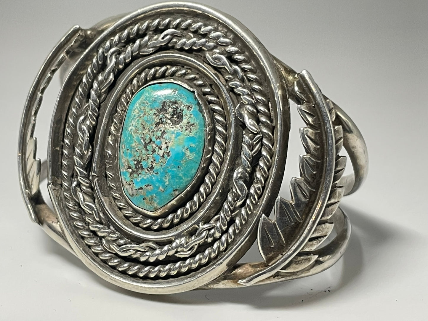 Heavy Vintage Wholesale Navajo Turquoise Sterling Silver Bracelet .925