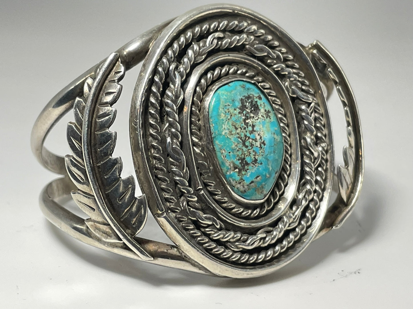 Heavy Vintage Wholesale Navajo Turquoise Sterling Silver Bracelet .925