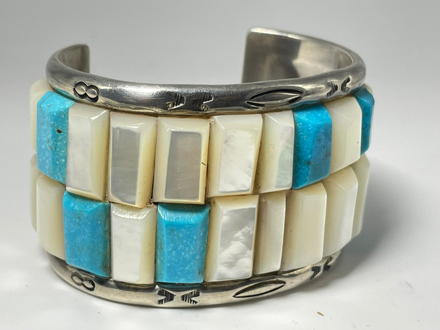 Wholesale Vintage Navajo Turquoise Sterling Silver Bracelet .925