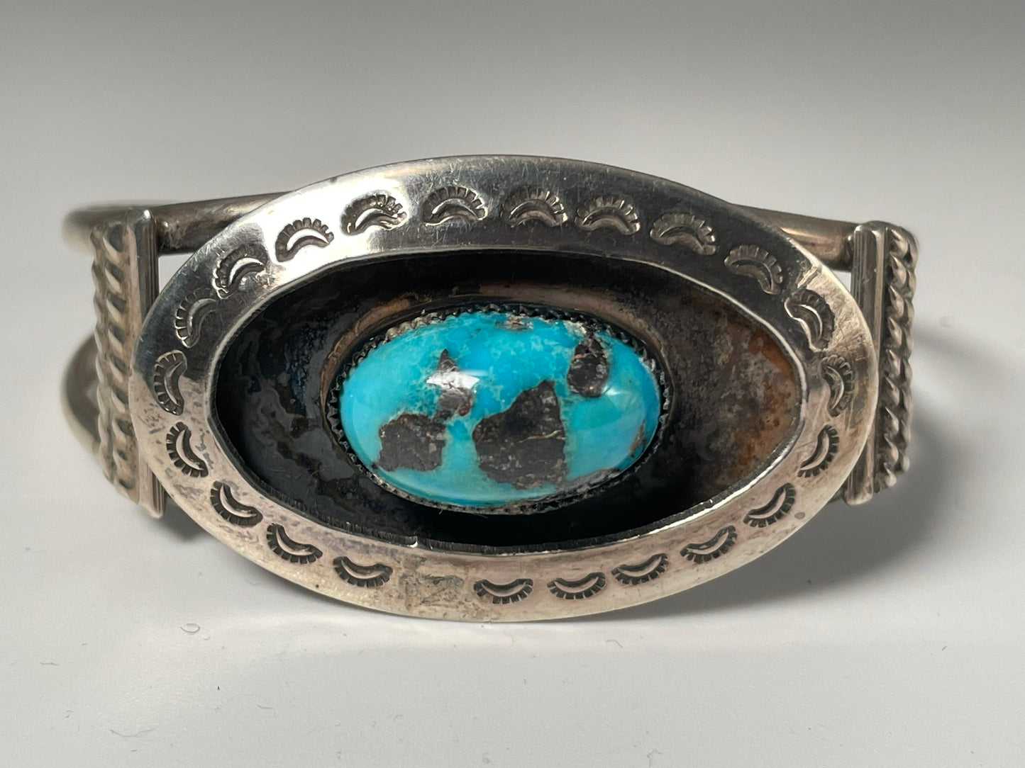 Wholesale Bisbee Navajo Turquoise Sterling Silver Bracelet .925