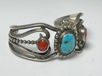 Wholesale Vintage Navajo Turquoise Sterling Silver Bracelet .925