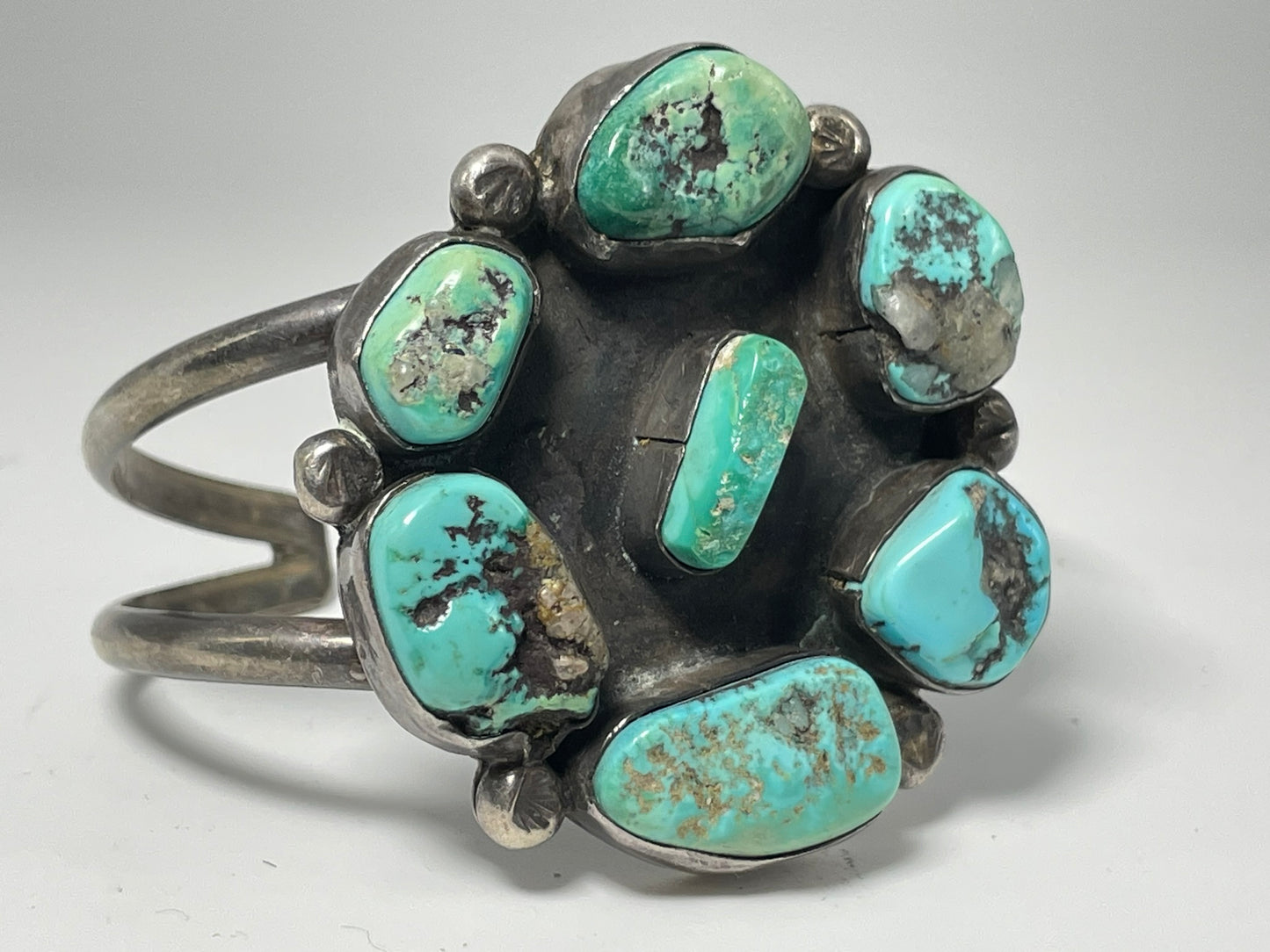 Wholesale Vintage Navajo Turquoise Sterling Silver Bracelet .925