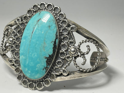 Wholesale Vintage Navajo Turquoise Sterling Silver Bracelet .925