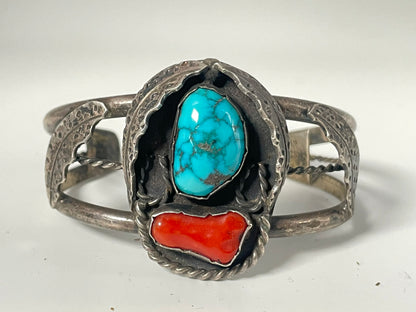 Wholesale Vintage Navajo Turquoise Sterling Silver Bracelet .925