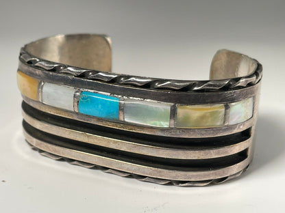 Wholesale Vintage Navajo Turquoise Sterling Silver Bracelet .925