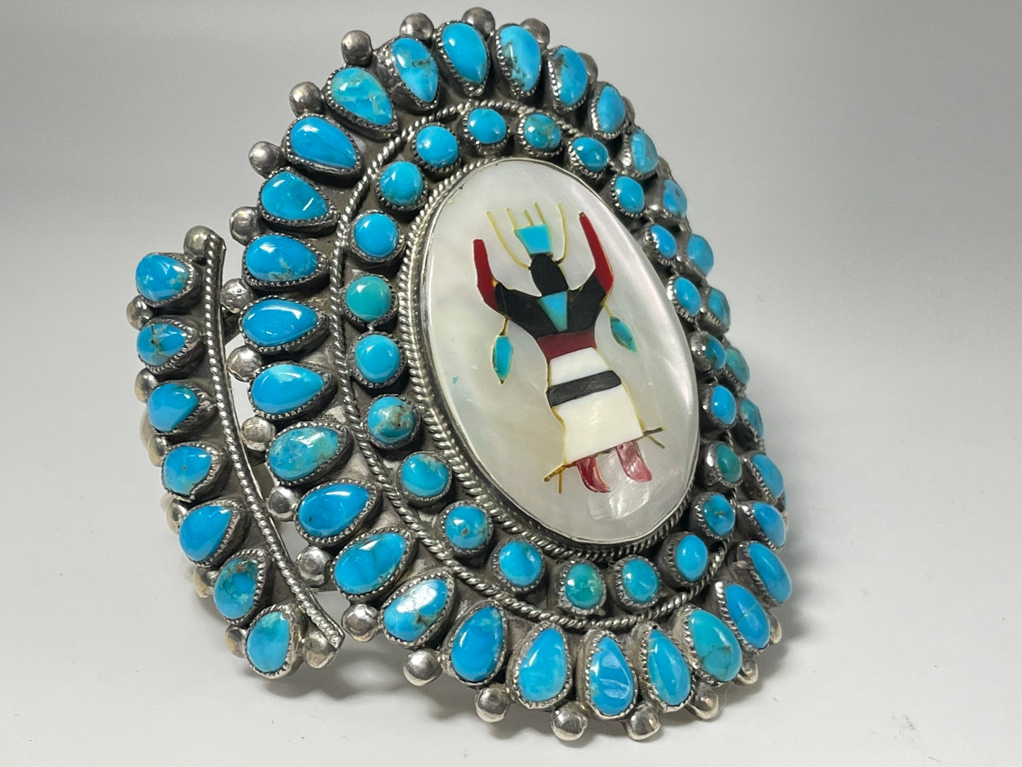 Wholesale Vintage Navajo Turquoise Sterling Silver Bracelet .925