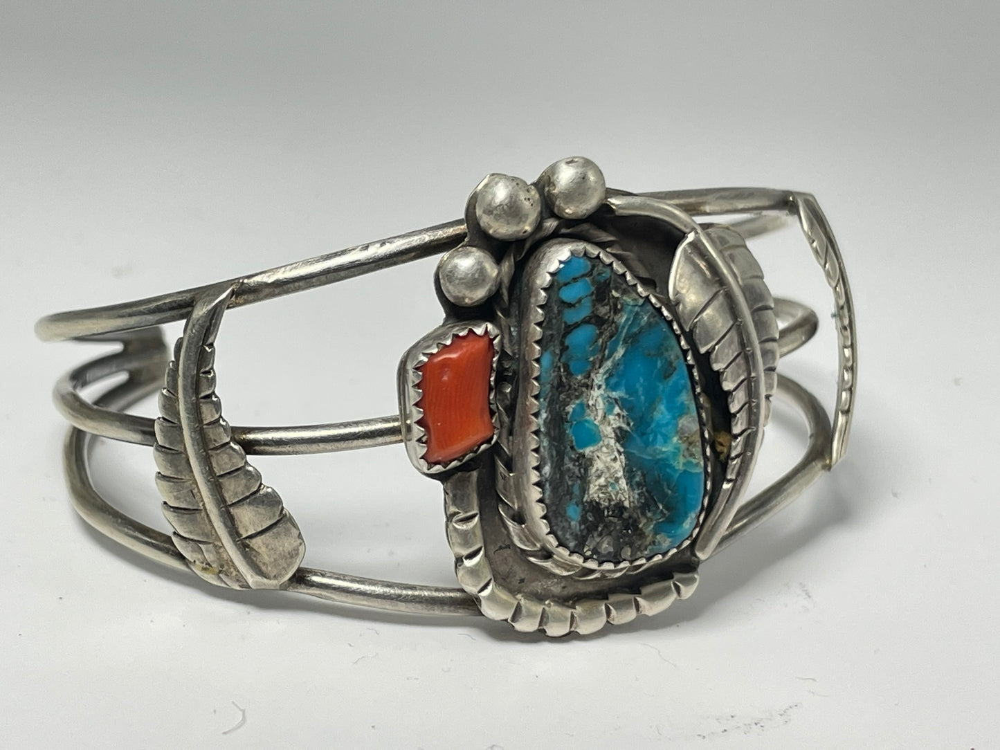 Wholesale Vintage Navajo Turquoise Sterling Silver Bracelet .925