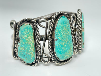 Wholesale Vintage Navajo Turquoise Sterling Silver Bracelet .925