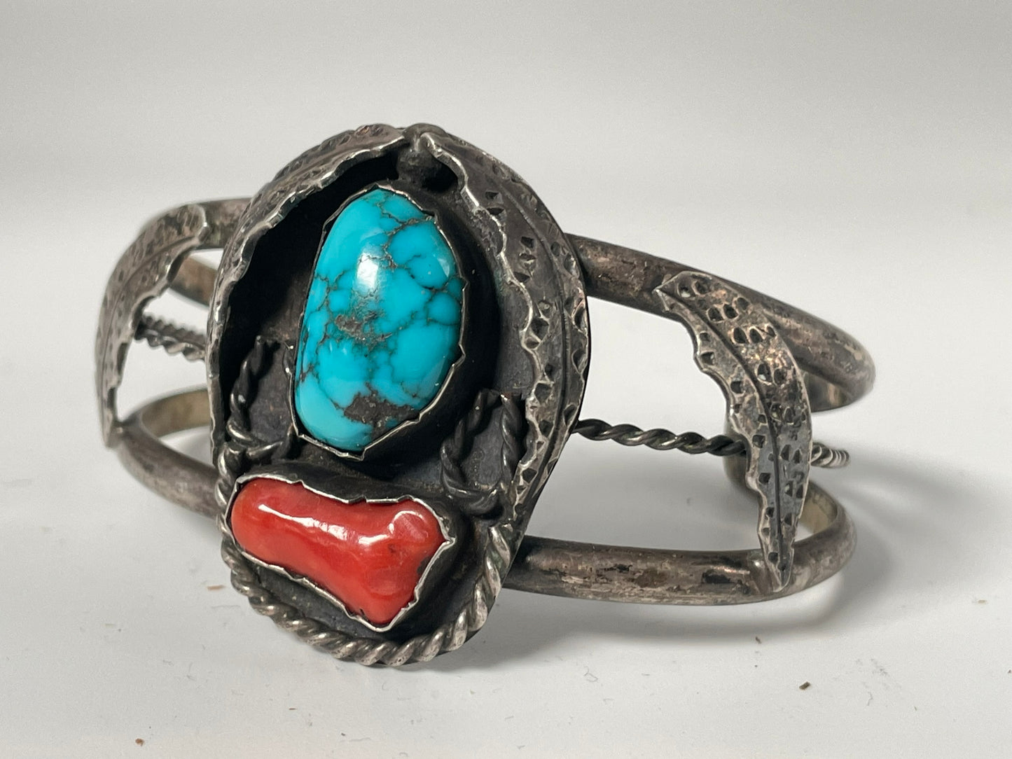 Wholesale Vintage Navajo Turquoise Sterling Silver Bracelet .925