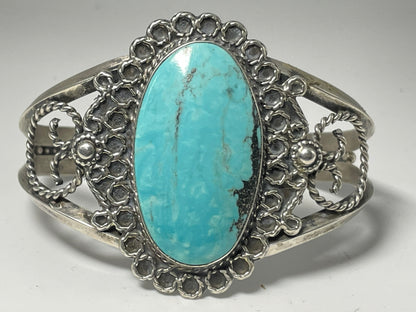 Wholesale Vintage Navajo Turquoise Sterling Silver Bracelet .925