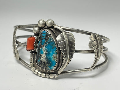 Wholesale Vintage Navajo Turquoise Sterling Silver Bracelet .925