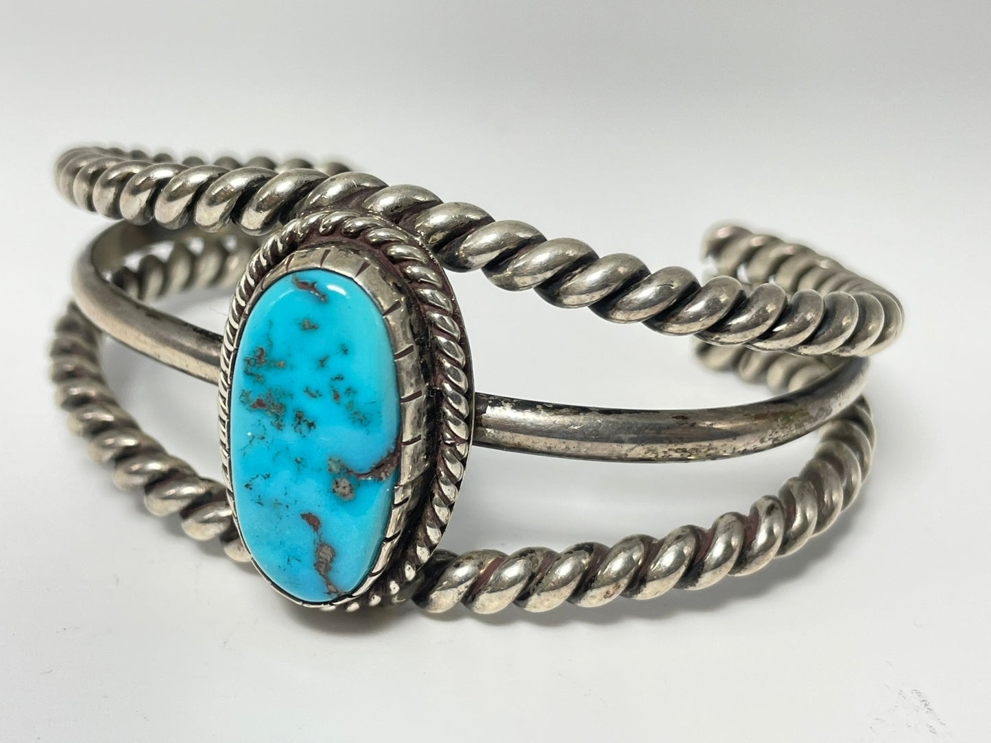 Wholesale Vintage Navajo Turquoise Sterling Silver Bracelet .925