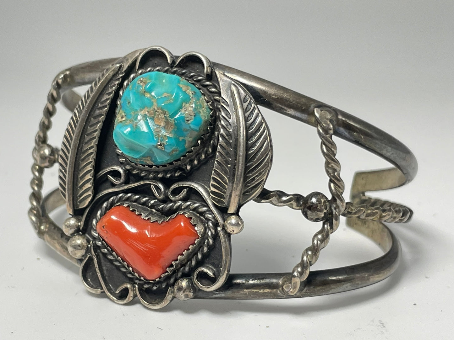 Wholesale Vintage Navajo Turquoise Sterling Silver Bracelet .925