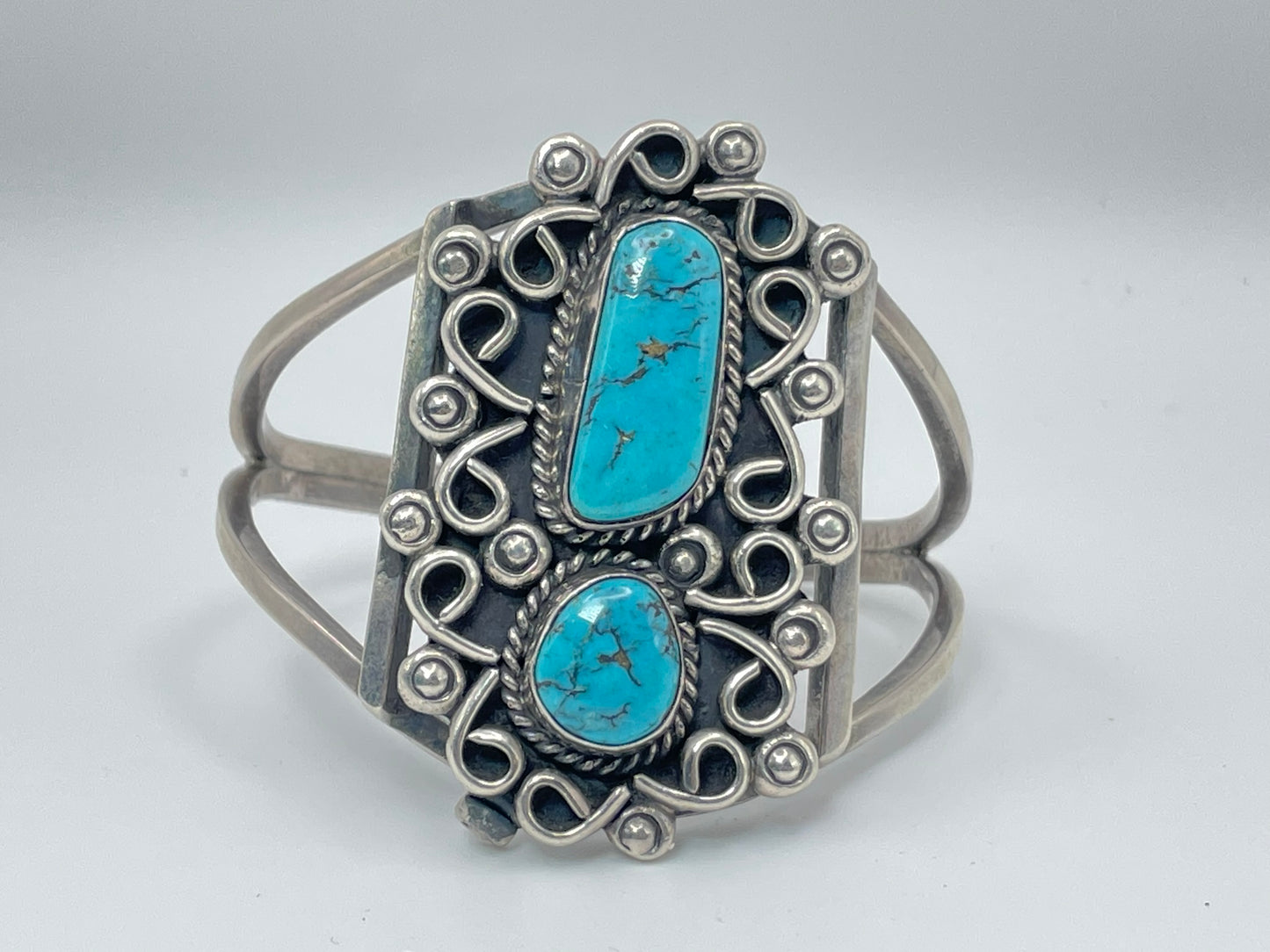 Navajo Turquoise Sterling Silver Bracelet .925