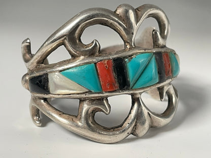 Wholesale Vintage Navajo Turquoise Sterling Silver Bracelet .925