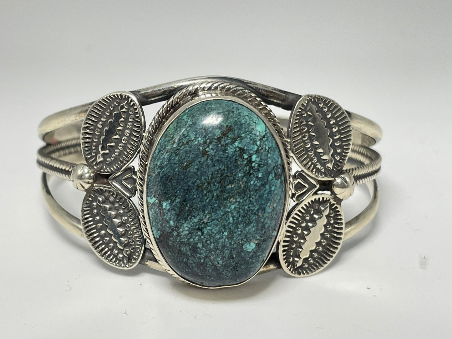 Wholesale Vintage Navajo Turquoise Sterling Silver Bracelet .925