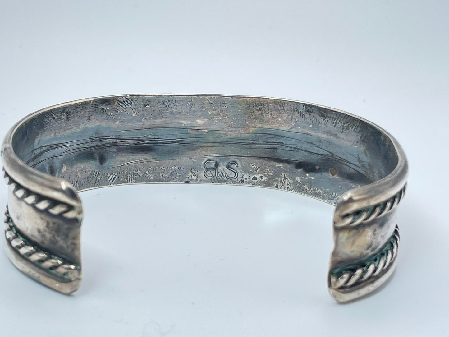 Navajo Eyes Turquoise Sterling Silver Bracelet .925