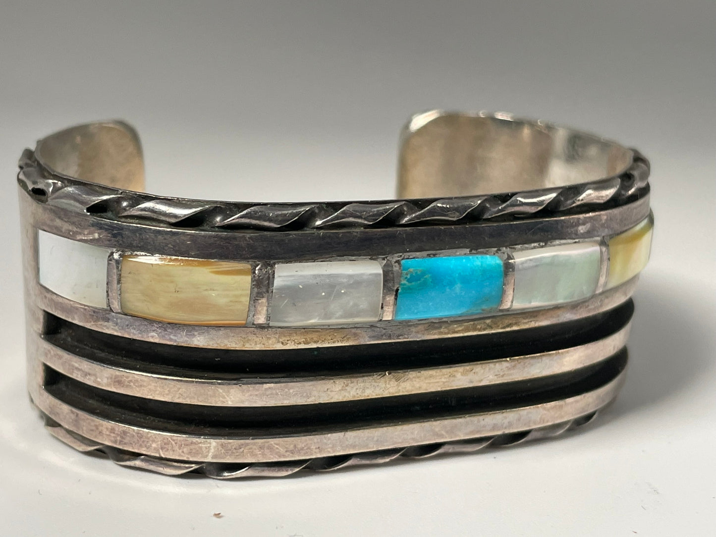 Wholesale Vintage Navajo Turquoise Sterling Silver Bracelet .925