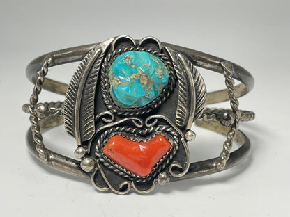 Wholesale Vintage Navajo Turquoise Sterling Silver Bracelet .925