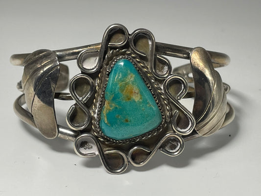 Wholesale Vintage Royston Navajo Turquoise Sterling Silver Bracelet .925