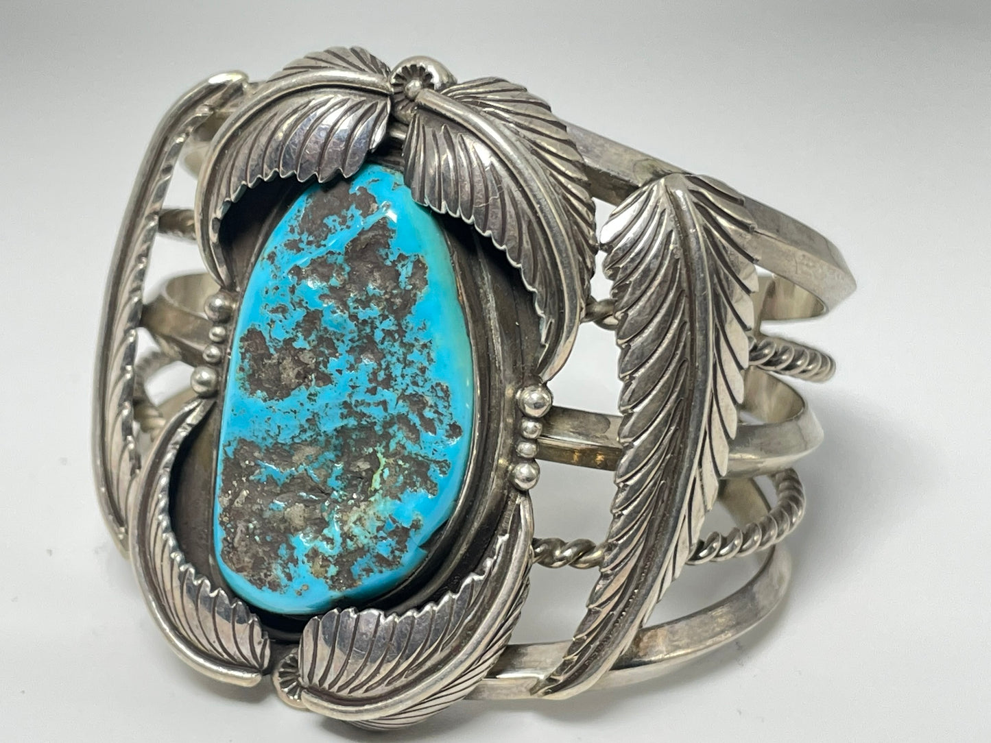 Wholesale Vintage Navajo Turquoise Sterling Silver Bracelet .925