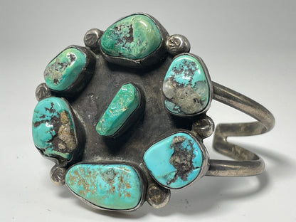 Wholesale Vintage Navajo Turquoise Sterling Silver Bracelet .925