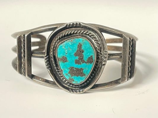 Wholesale Vintage Navajo Turquoise Sterling Silver Bracelet .925