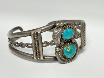 Wholesale Vintage Navajo Turquoise Sterling Silver Bracelet .925