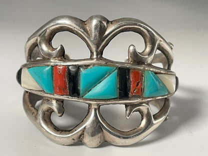 Wholesale Vintage Navajo Turquoise Sterling Silver Bracelet .925