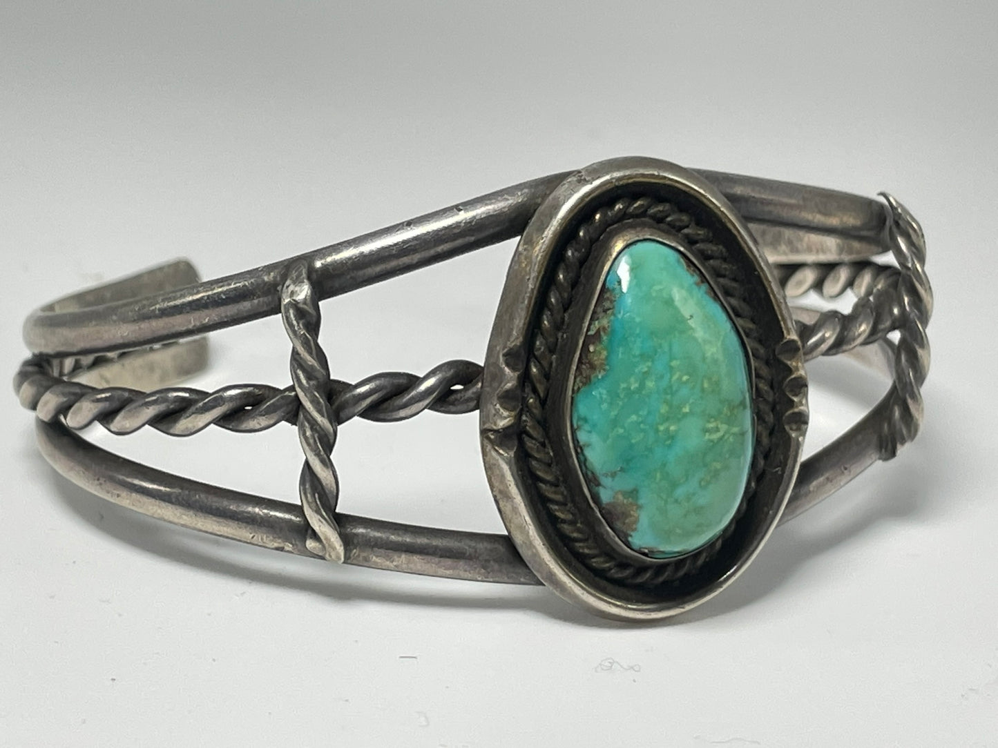 Wholesale Vintage Navajo Turquoise Sterling Silver Bracelet .925