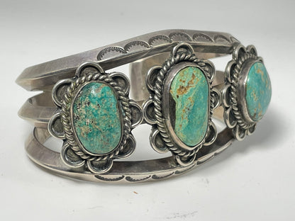 Wholesale Vintage Navajo Turquoise Sterling Silver Bracelet .925