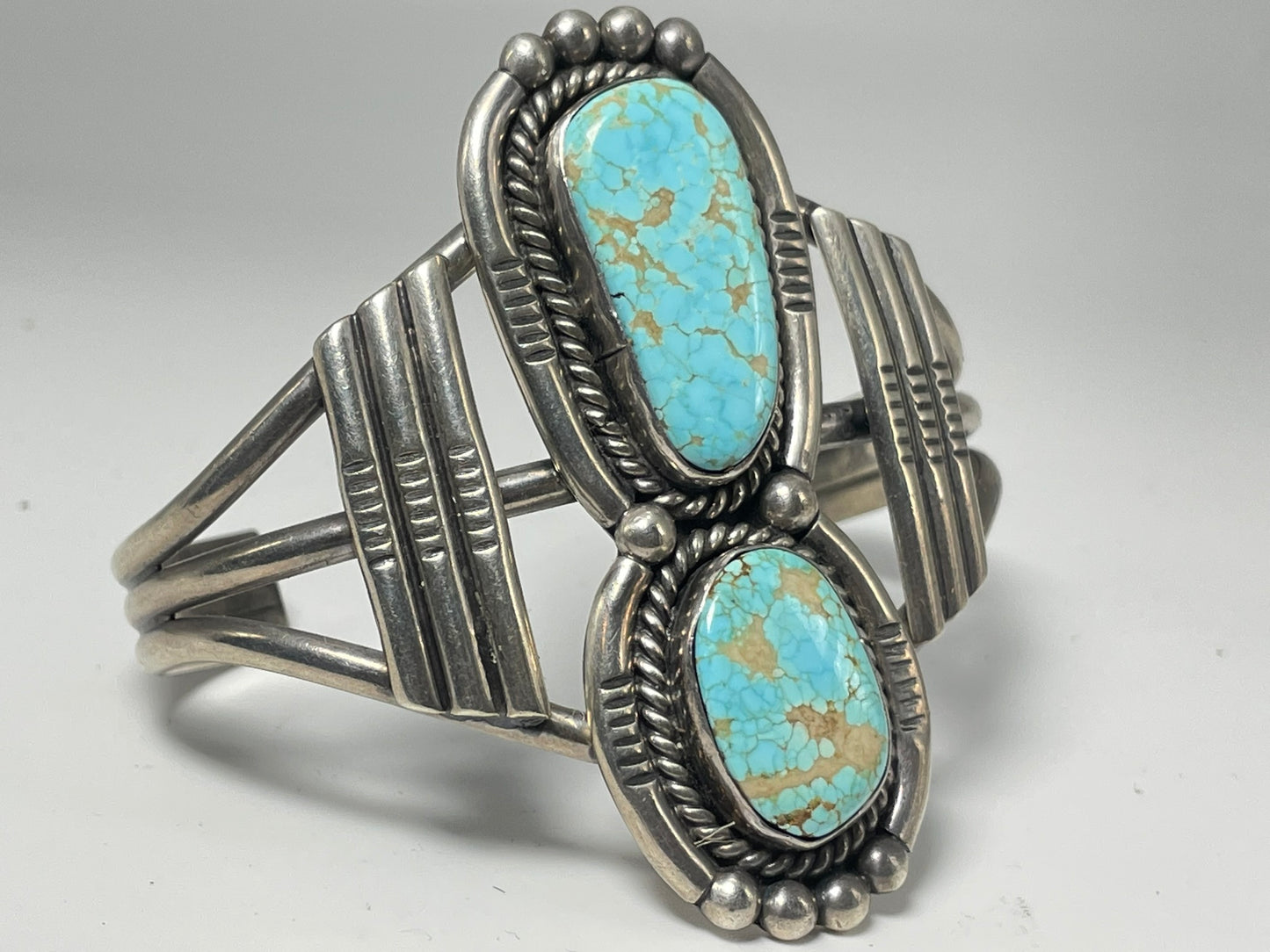 Wholesale Vintage Navajo Turquoise Sterling Silver Bracelet .925