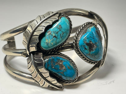 Wholesale Vintage Navajo Turquoise Sterling Silver Bracelet .925