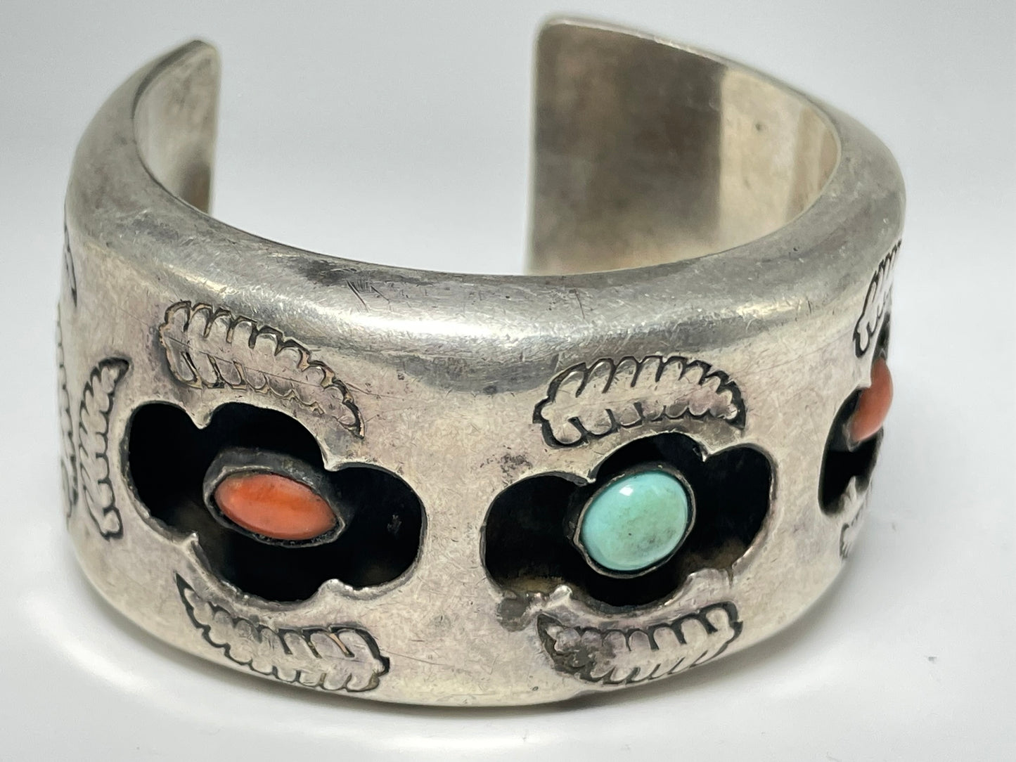 Wholesale Vintage Navajo Turquoise Sterling Silver Bracelet .925