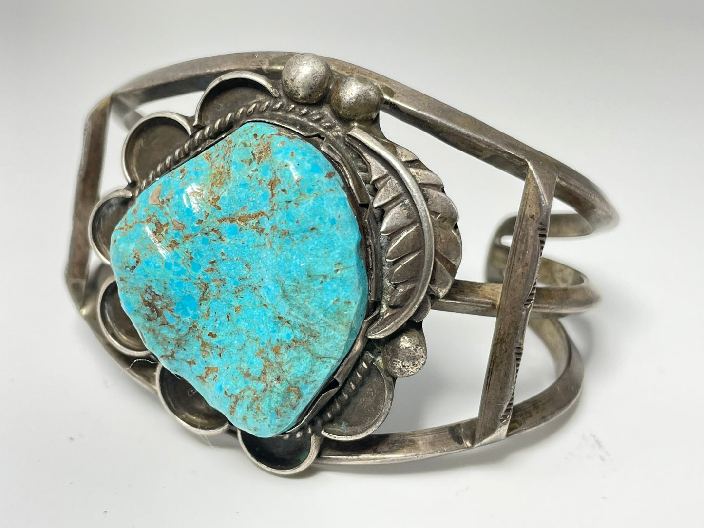 Wholesale Vintage Navajo Turquoise Sterling Silver Bracelet .925