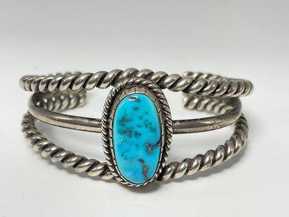 Wholesale Vintage Navajo Turquoise Sterling Silver Bracelet .925