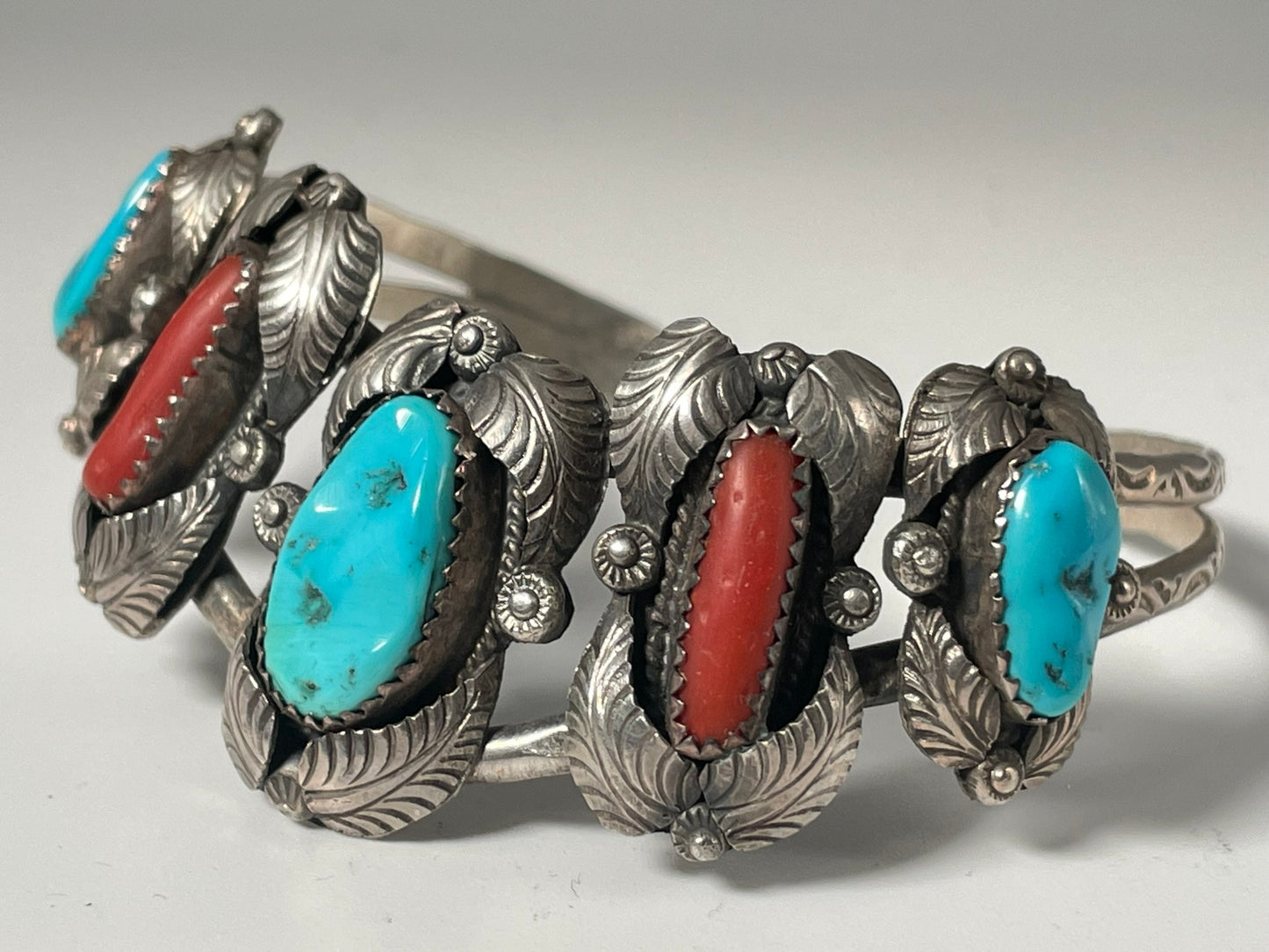 Wholesale Vintage Navajo Turquoise Sterling Silver Bracelet .925