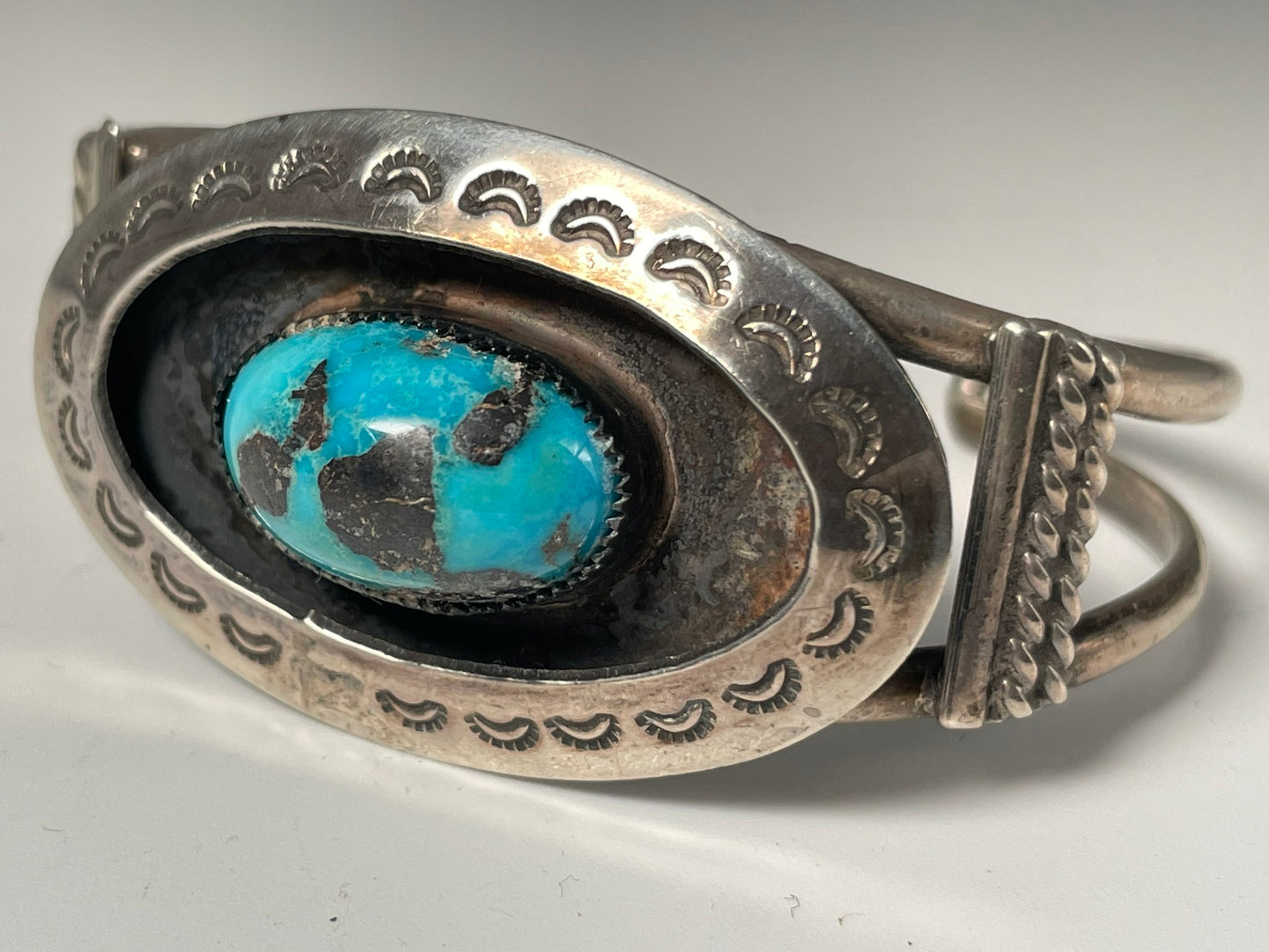 Wholesale Bisbee Navajo Turquoise Sterling Silver Bracelet .925