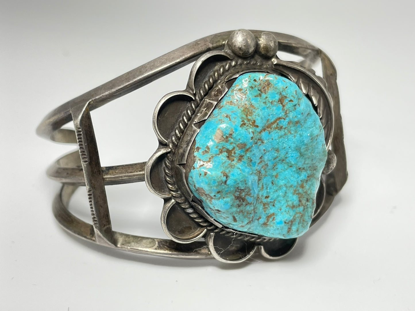 Wholesale Vintage Navajo Turquoise Sterling Silver Bracelet .925