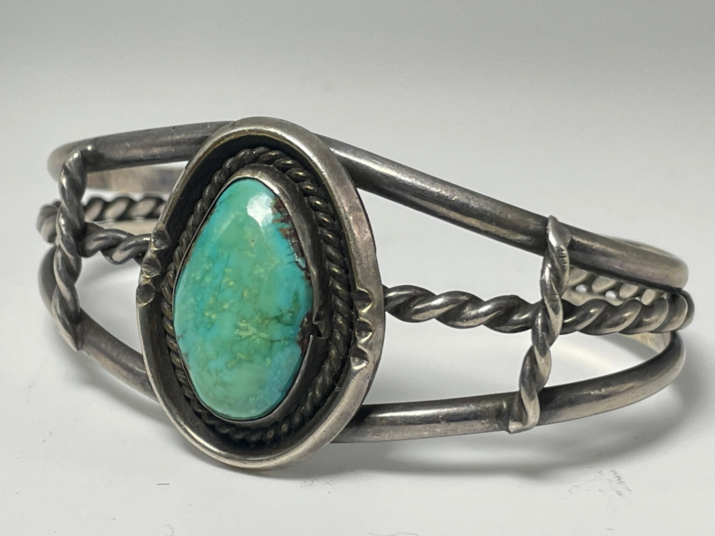 Wholesale Vintage Navajo Turquoise Sterling Silver Bracelet .925